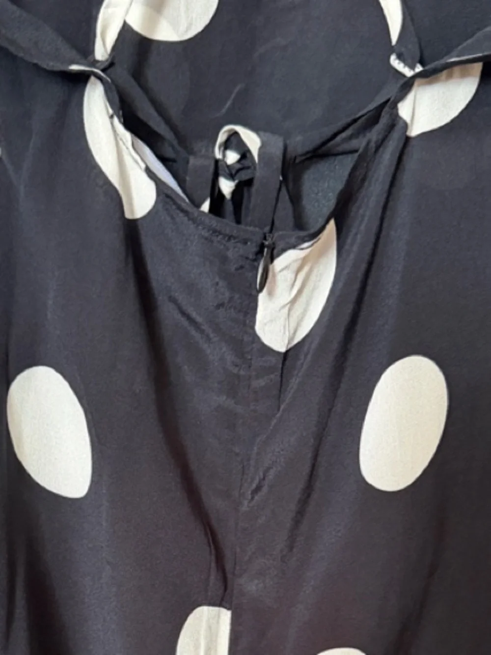 Réalisation Par Polka Dot Silk Halter Dress - Picture 7 of 8